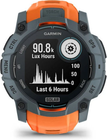 Garmin Instinct 3 Solar Aluminium 50mm Waterproof Smartwatch with Heart Rate Monitor (Twilight with Solstice Band)