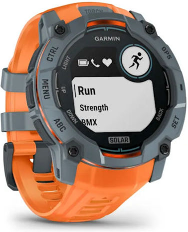 Garmin Instinct 3 Solar Aluminium 50mm Waterproof Smartwatch with Heart Rate Monitor (Twilight with Solstice Band)