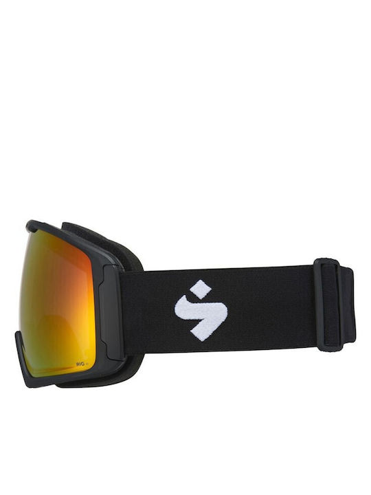 Sweet Protection Μάσκα Σκι & Snowboard Ενηλίκων Μαύρη με Φακό σε Μαύρο Χρώμα