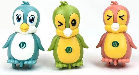 Set de 4 pinguini magnetici care merg și cântă pentru copii de 3 ani+ multicolori