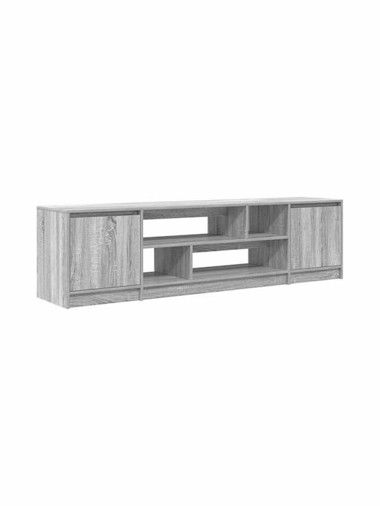 TV Stand Wooden Wood Grey Sonoma L188.5xW41xH50cm