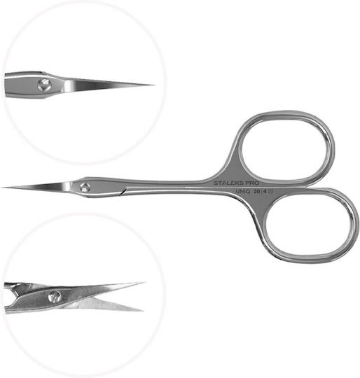 Staleks Nagelschere Rostfrei mit Gebogene Spitzentyp Nagelknipser Silber 39786 1 Stück
