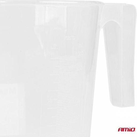 AMiO Double Position Fuel Container Plastic with Extension Tube 1lt Transparent