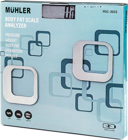 Muhler Digital Badezimmerwaage in Blau Farbe