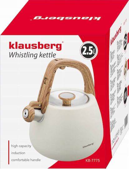Klausberg Βραστήρας Ανοξείδωτος Μπεζ 2500ml
