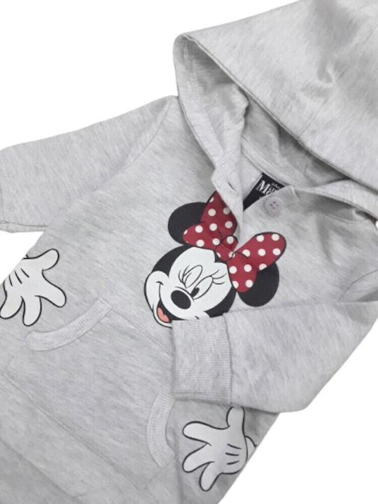Hanorac Copii cu Glugă și Buzunare Grey Minnie