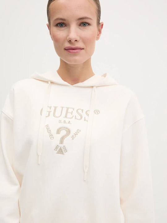 Guess Women's Hooded Sweatshirt Beige