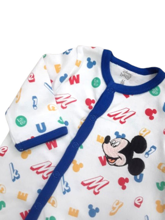 Disney Mickey Бебешко Боди Дълъг ръкав Blue