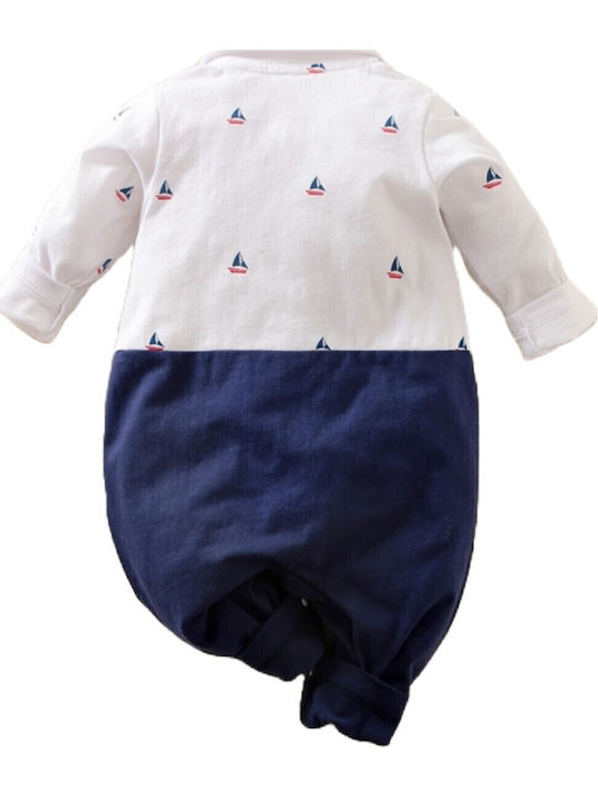 TakTakBaby Baby Bodysuit Dark Blue/White
