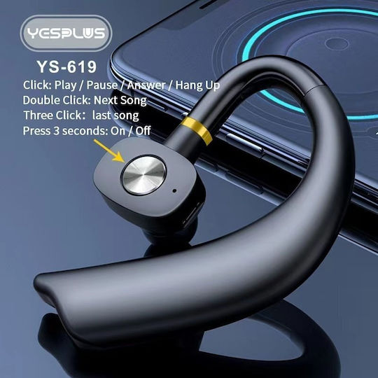 Yesplus YS-619 In-ear Bluetooth Handsfree Ακουστικό Μαύρο