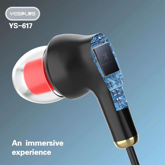 Yesplus YS-617 In-ear Bluetooth Handsfree Ακουστικά Μαύρα