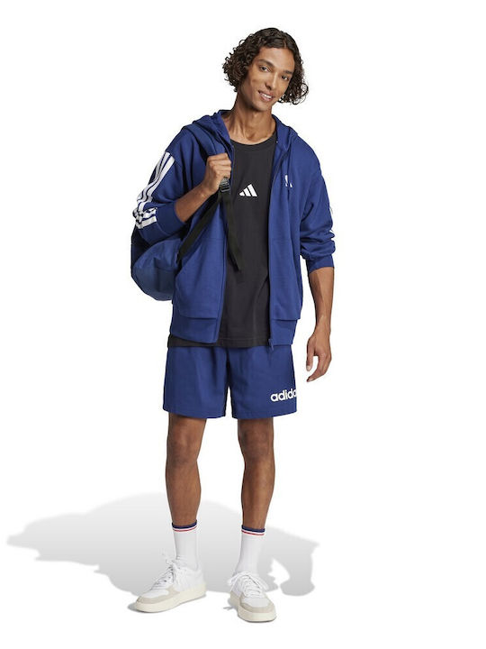 Essentials Linear Single Jersey Ανδρική Βερμούδα Μπλε