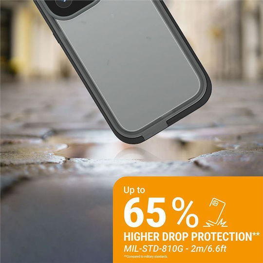 Catalyst Total Protection Back Cover Πλαστικό / Σιλικόνης 2mm με Λουράκι Αδιάβροχο Μαύρο (iPhone 16 Pro)