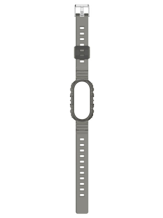 Xiaomi Smart Band 9 9 Nfc Glacier Metal Buckle Ενσωματωμένη Ζώνη Ρολογιού Tpu Διαφανές Μαύρο