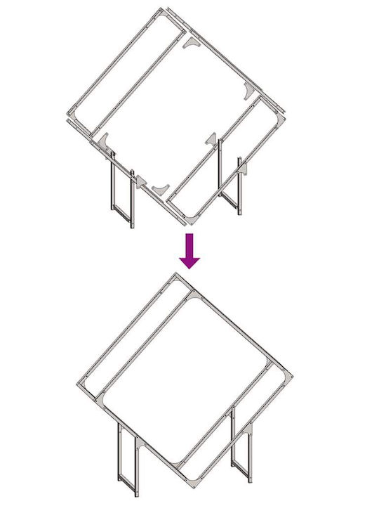 vidaXL Inox Ράφι Αποθήκευσης Ξύλων 100x25x100cm Μαύρο