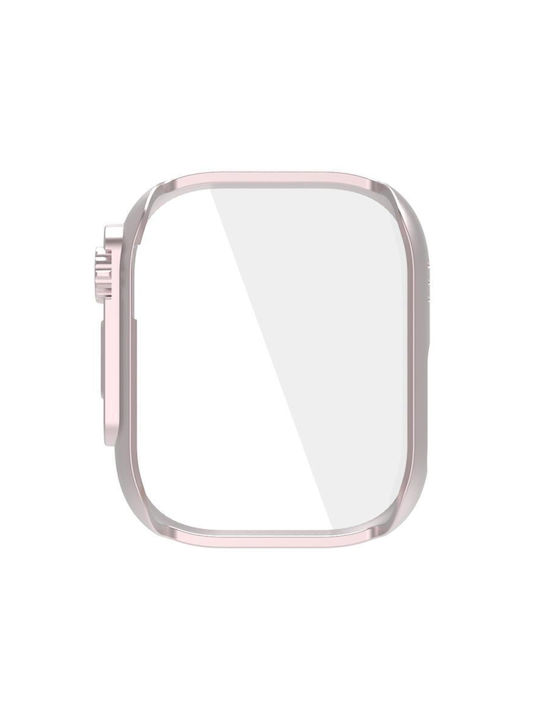 Ultra Tempered Film Protective Case Пластмасов Калъф в Розов цвят за Redmi Watch 5 Active