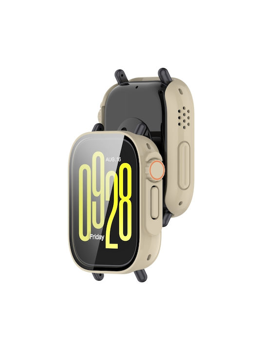 Tempered Film Plastic Case in White color for Redmi Watch 5 Active