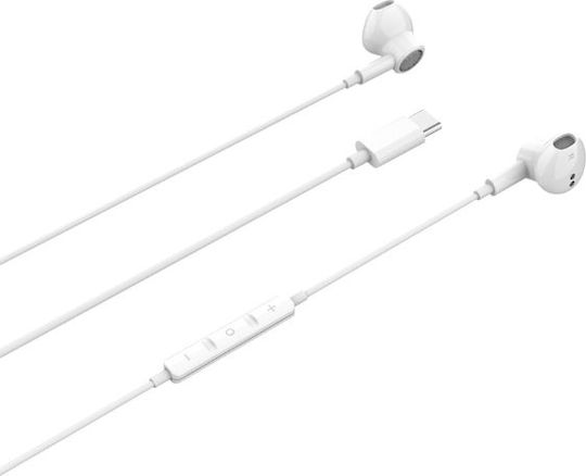 Beline SK194 In-Ear Freisprecheinrichtung Kopfhörer mit Stecker USB-C Weiß