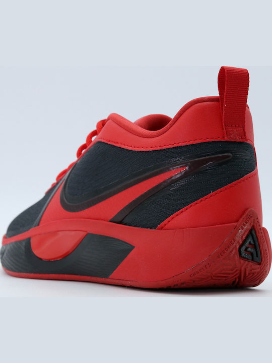 Giannis Freak 6 Gs Αθλητικά Παιδικά Παπούτσια Μπάσκετ με Κορδόνια Μαύρα