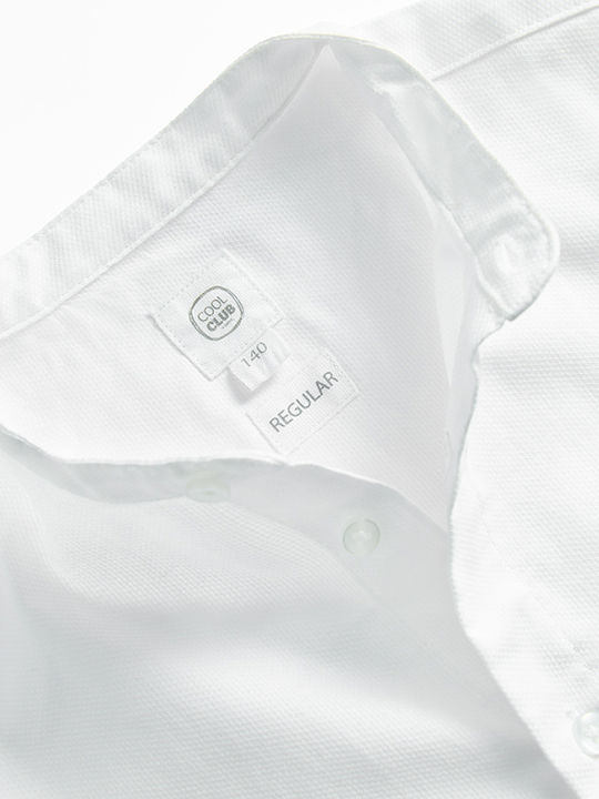 Kids Shirt Long Sleeve White