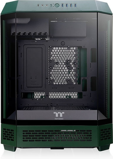 Thermaltake The Tower 600 Gaming Midi Tower Computer Case with Window Panel Racing Green