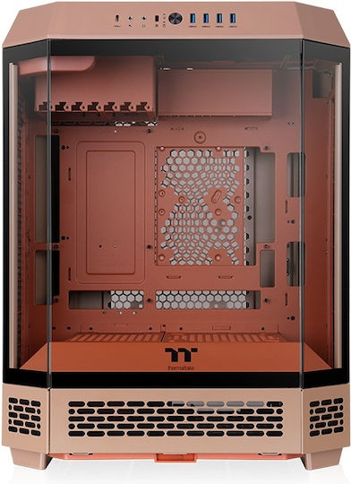 Thermaltake The Tower 600 Гейминг Midi Tower Компютърна кутия със странично прозорче Gravel Sand