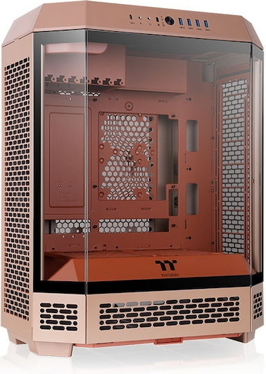Thermaltake The Tower 600 Гейминг Midi Tower Компютърна кутия със странично прозорче Gravel Sand