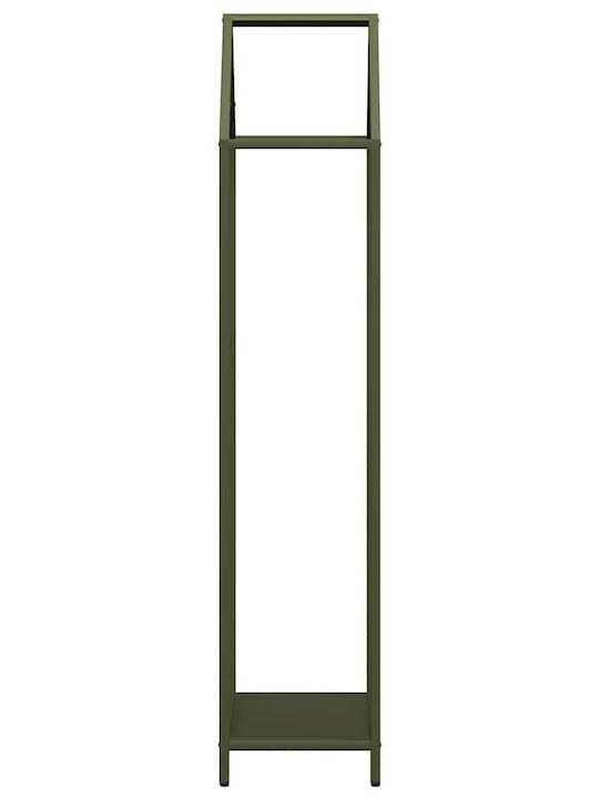 vidaXL Brennholz Inox Regal Holzlagerung 40x25x120cm