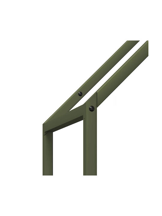 vidaXL Brennholz Inox Regal Holzlagerung 40x25x120cm