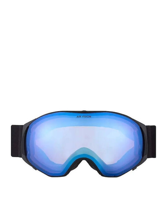 Cairn Μάσκα Σκι & Snowboard Ενηλίκων Μαύρη με Φακό σε Μαύρο Χρώμα