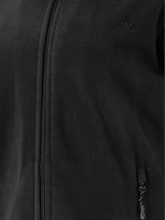 Women's Cardigan with Zipper Black