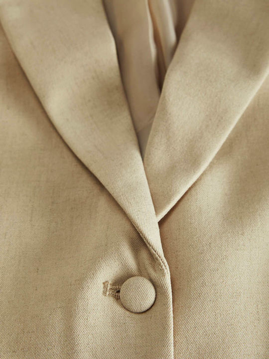 Jack & Jones Γυναικείο Σακάκι Beige