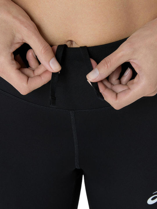 Leggings Pentru Alergare Colanți Femei Lung Strângere Negru