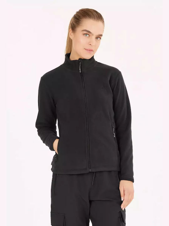 Women's Cardigan with Zipper Black