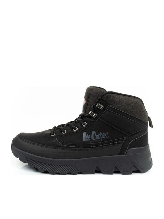 Schwarze Herren-Lederstiefel