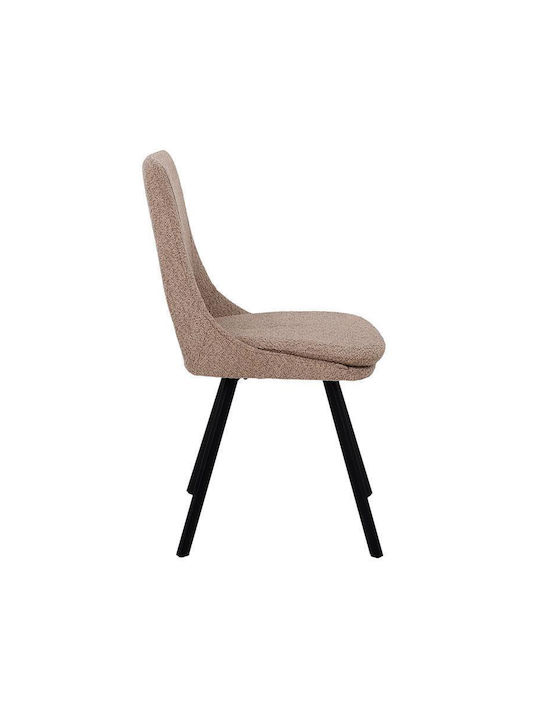 Alice Dining Room Artificial Leather Chair Cappuccino 47x54x87cm 2pcs