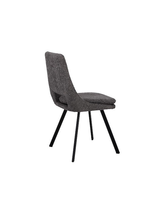 Alice Dining Room Artificial Leather Chair Grey 47x54x87cm 2pcs