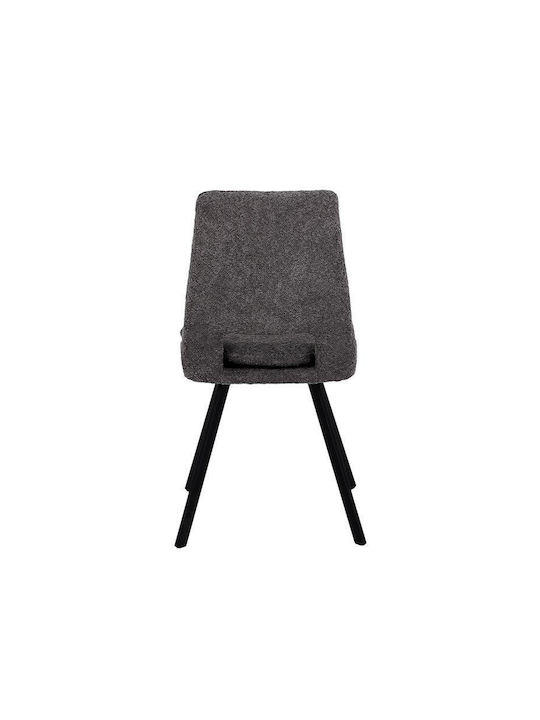 Alice Dining Room Artificial Leather Chair Grey 47x54x87cm 2pcs