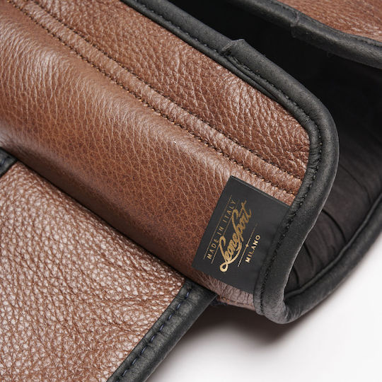 Leone 1947 Boxing Gloves Leather for Match Brown