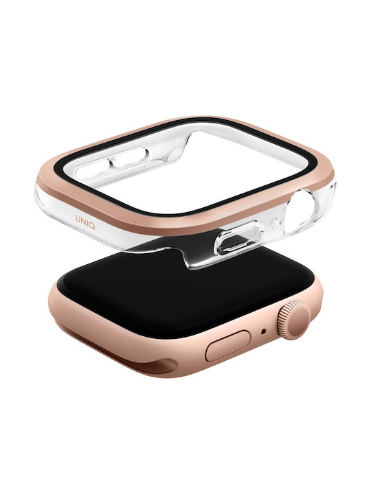 Uniq Etui Apple Watch Series 10 46mm Γυαλί Σκληρυμένο Ροζ-χρυσό Uniq Etui Apple Watch Series 10 46mm Γυαλί Σκληρυμένο Ροζ-χρυσό