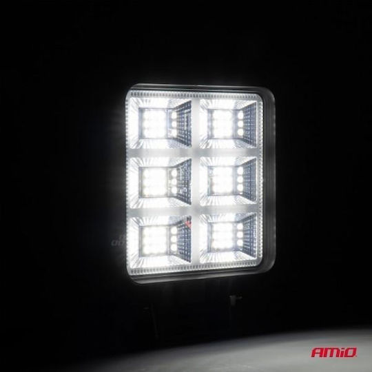Amio Προβολεας Εργασιας Τετραγωνος Led 69w 9-36v 7.200lm 6.500k Awl60 Amio 1 Τεμ 04201/am