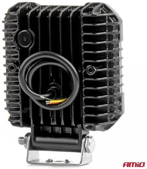 Amio Προβολεας Εργασιας Τετραγωνος Led 54w 9-36v 10.000lm 6.500k 110x110x38mm Awl68 Amio 1 Τεμ 04209/am