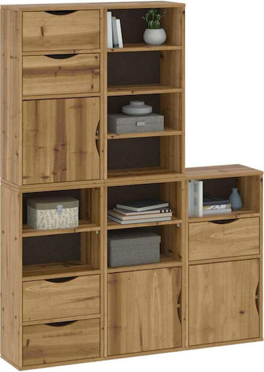 Sideboard made of Solid Wood Coffee 40x24x79cm