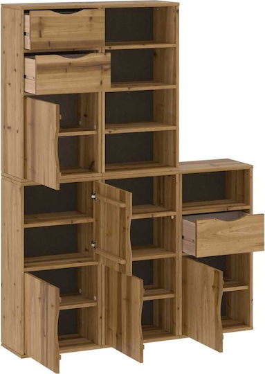 Sideboard made of Solid Wood Coffee 40x24x79cm