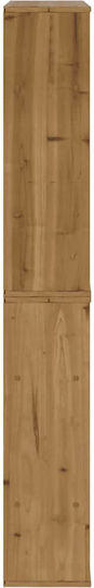 Sideboard made of Solid Wood Coffee 40x24x79cm
