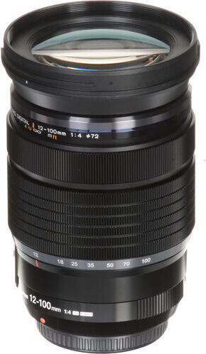 Olympus Crop Φωτογραφικός Φακός M.Zuiko Ed 12-100mm 1:4.0 Is PRO Standard Zoom για Micro Four Thirds (MFT) Mount Μαύρος