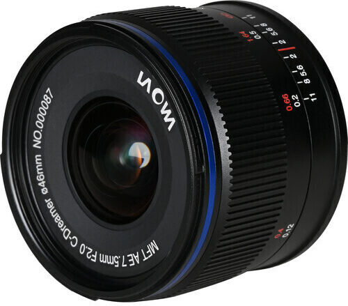 Laowa Crop Φωτογραφικός Φακός Venus Optics 7.5mm f/2 Wide Angle για Micro Four Thirds (MFT) Mount Μαύρος