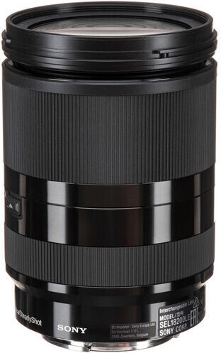 Sony Crop Camera Lens 18-200 mm f/3.5-6.3 OSS LE Tele Zoom for Sony E Mount Black
