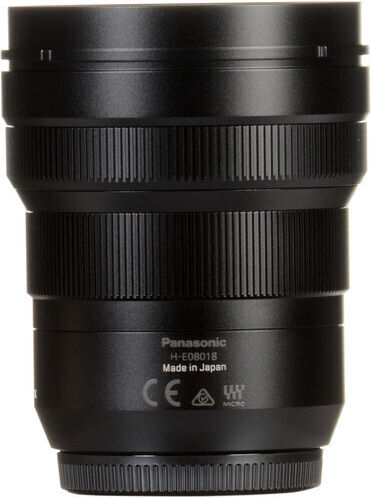Panasonic Crop Camera Lens Lumix G Leica DG 8-18mm, f/2.8-4.0 Asph. Standard Zoom for Micro Four Thirds (MFT) Mount Black