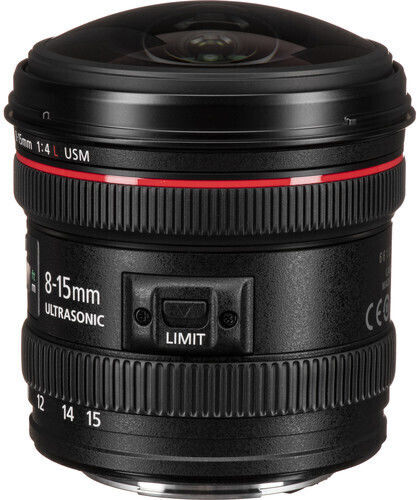Canon Full Frame Φωτογραφικός Φακός EF 8-15mm f/4L USM Fisheye για Canon EF Mount Μαύρος